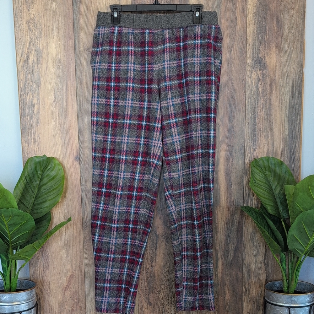 Cuddl Duds Women's Plaid Fleece Soft Pajama Pants S            C655